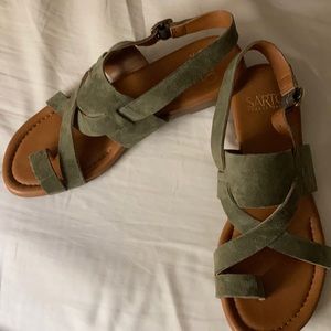 Moss green Franco Sarto sandals